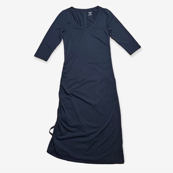 Horny Toad Taupe 3/4 Sleeve Muse Dress Sz S - Picture 11 of 15